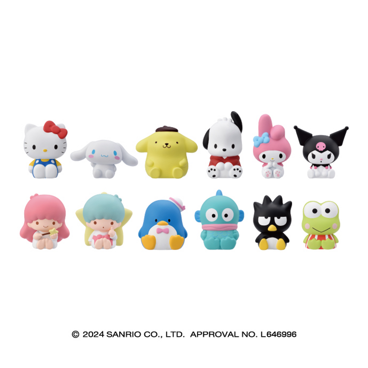 Ensky Sanrio Characters Sofvi Puppet Mascot 12Pcs Complete Box