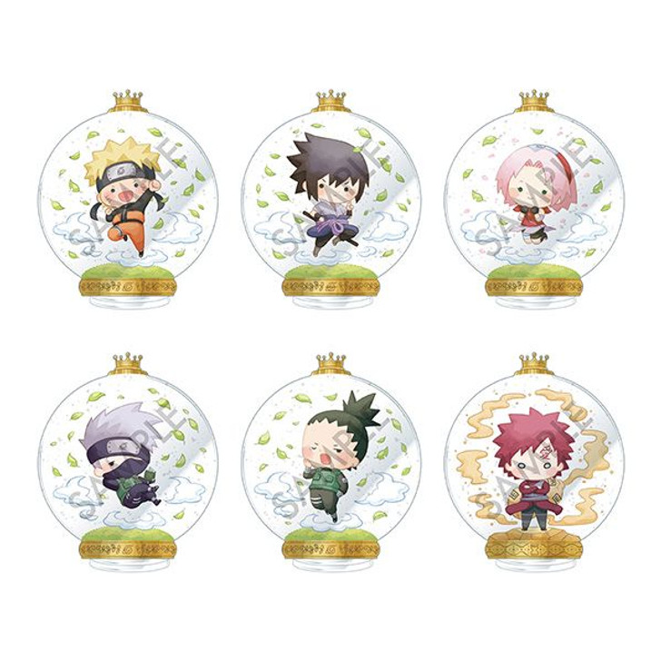 MegaHouse Dome Acrylic Stand Set NARUTO SHIPPUDEN Sparkling Arrival! 6pcs Complete Box