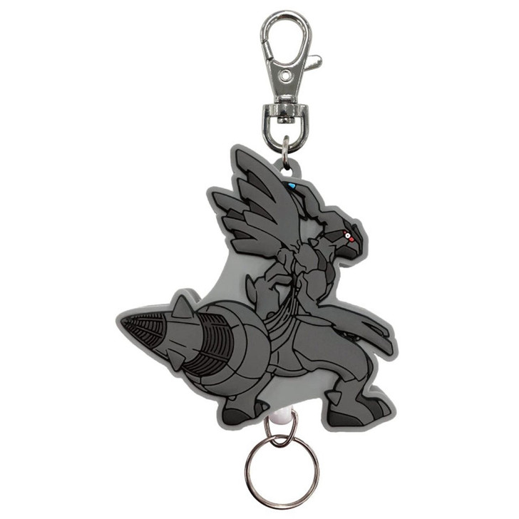 SK JAPAN Pokemon Center Rubber Reel Keychain Zekrom