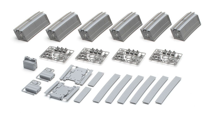 小物 Drop 91047 Embankment Large Curve Rail Double Track Set (N scale)