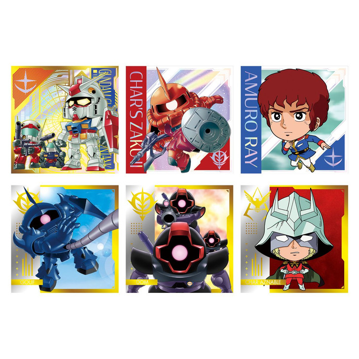 Bandai Candy Niformation Mobile Suit Gundam -A Prelude to Bloodshed- Sticker Collection 20Pcs Box