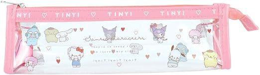  T's Factory Sanrio Clear Pen Pouch Tiny Tiny (Logo Tape Series) 