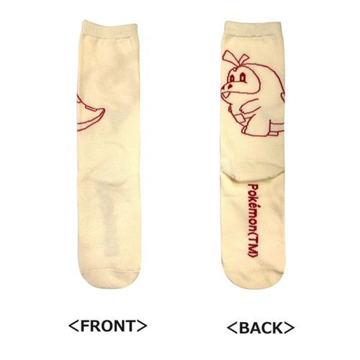 Pokemon Center Original High Socks Fuecoco Tan (23~25cm)