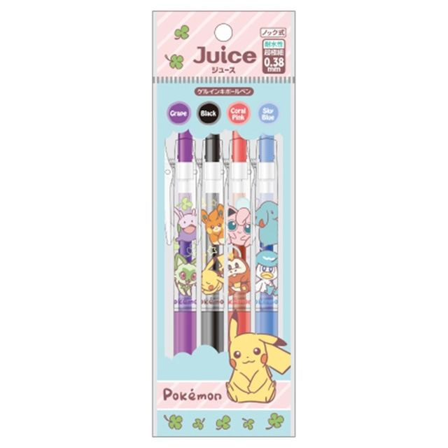 Showa Note Pokemon Center Gel Ink Ballpoint Pen Juice 4 Colors Set Pokemon A14 0.38mm