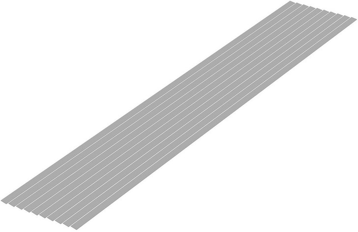  Wave Pla=Materials [Gray] Thin Board 0.3 x 4.0 mm 10pcs 