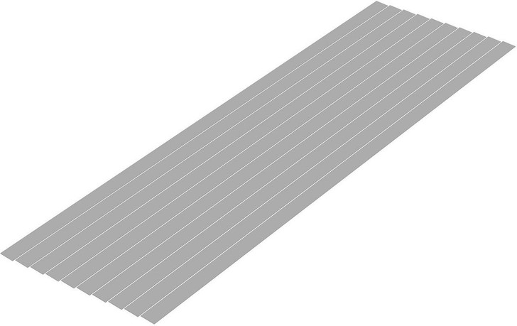  Wave Pla=Materials [Gray] Thin Board 0.3 x 7.0 mm 10pcs 