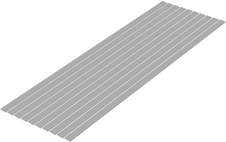  Wave Pla=Materials [Gray] Thin Board 0.5 x 7.0 mm 10pcs 