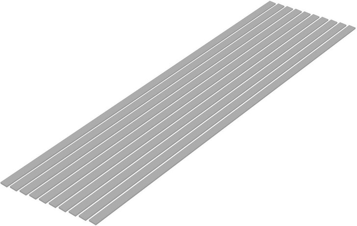  Wave Pla=Materials [Gray] Thin Board 1.0 x 5.0 mm 10pcs 
