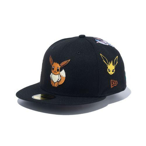 応援グッズ Ayelayen New Era 59FIFTY LA 7 3/8 Pokemon Center Original NEW ERA 59FIFTY EEVEE BLK (7 3/8)