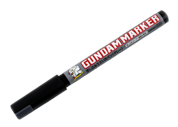GSI Creos Mr.Hobby GM302 Gundam Marker Pour Type Sumiire (Brush) Gray (4973028420531)