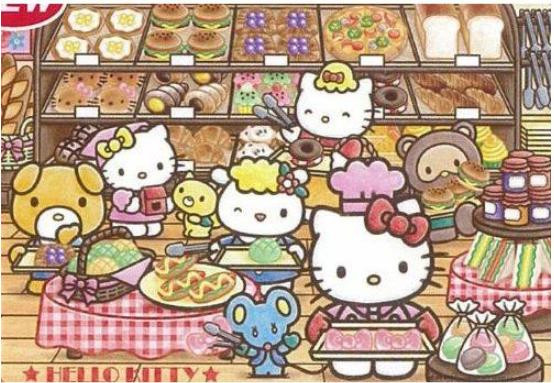  Tenyo MC80-892 Jigsaw Puzzle Sanrio Hello Kitty's Fun Bakery (80 Pieces) 