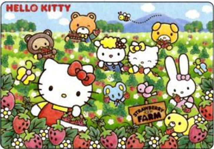 Tenyo MC80-879 TITLE PUZZLE -  Jigsaw Puzzle Hello Kitty's Strawberry Daisuki (80 Pieces)