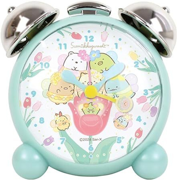 T's Factory Sumikko Gurashi Twin Bell Alarm Clock  Yosei's Flower Field