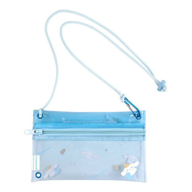 T's Factory Sanrio Clear String Pouch Cinnamoroll