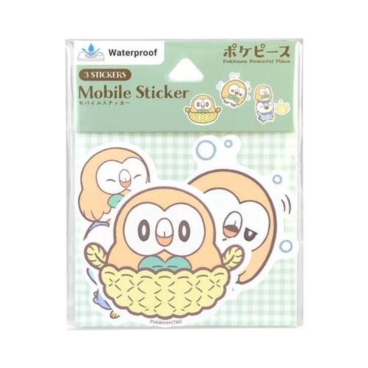Pokemon Center Original PokePeace Mobile Sticker Rowlet