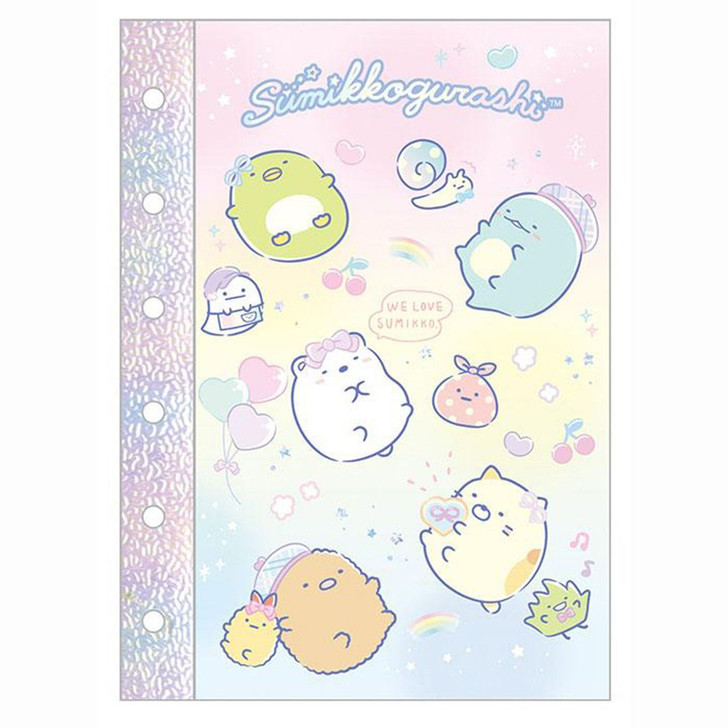 San-x Sumikko Gurashi 6 Hole Sticker Collection Notebook