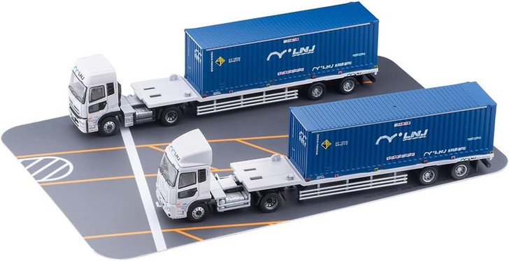 Tomytec The Trailer Collection Loginet Japan 31ft Container 2 Trailers Set (N scale)