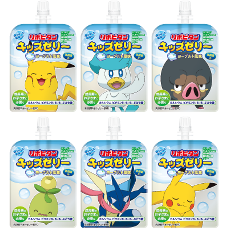 Japanese Food Pokemon Kids Yogurt Jelly 125g x 6 Pack