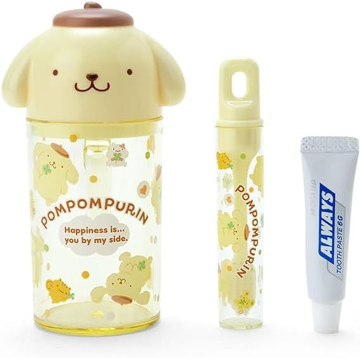 Sanrio Toothbrush & Cup Set Pom Pom Purin