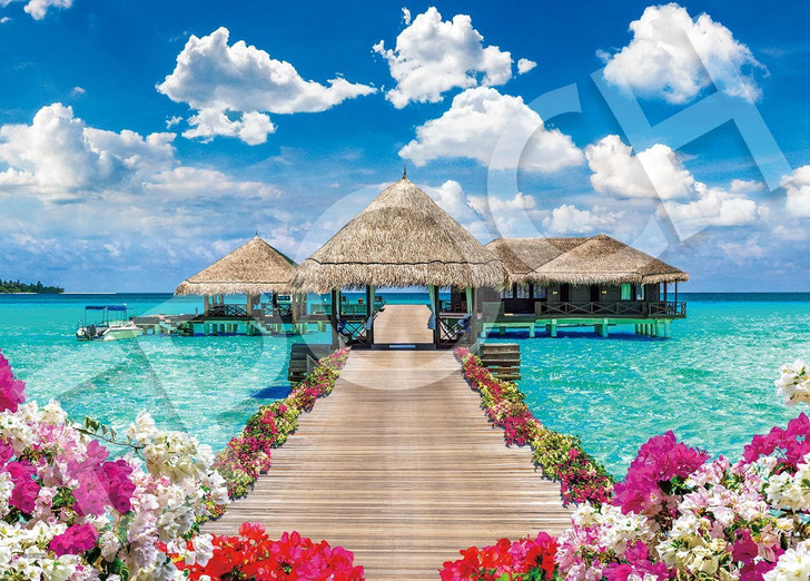 Epoch Jigsaw Puzzle Overseas Scenery Luxury Time - Maldives (500 Pieces)