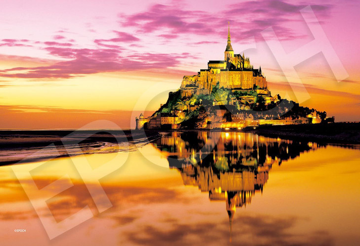 Epoch Epoch Jigsaw Puzzle Overseas Scenery Golden Mont Saint Michel - France (300 Pieces)