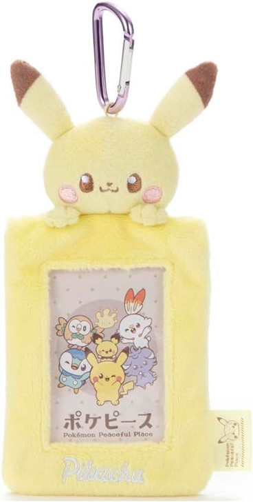 Takara Tomy Pokemon Pokepiece Plush Card Case Pikachu