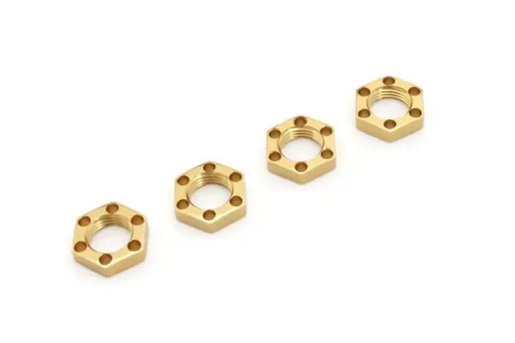 Kyosho EF244G LW Wheel Nut(Gold/4pcs/FANTOM EP)