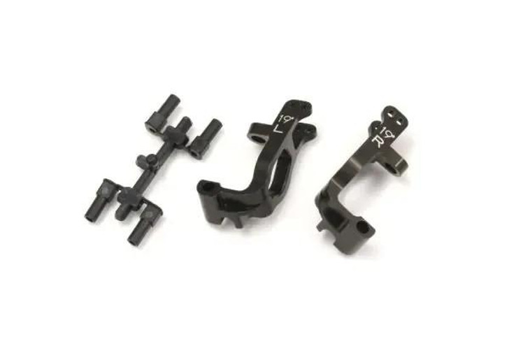  Kyosho IFW461B Al Front Hub Carrier Set(L,R/19EE¾EE/Gunmetal/MP9) 