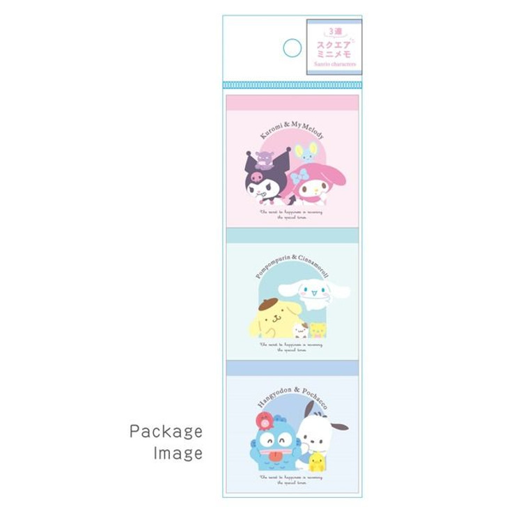 T's Factory Sanrio Square Mini Memo Pad Sanrio Characters
