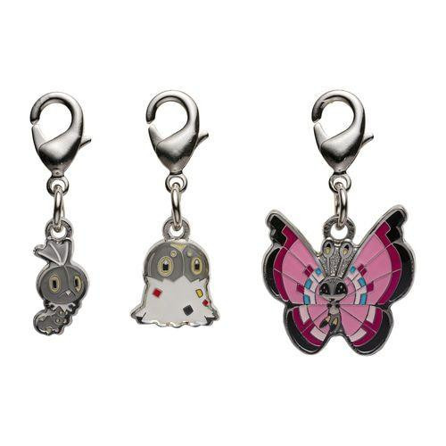 Nationwide Pokedex Metal Charm Set - Scatterbug Spewpa Vivillon