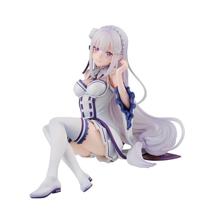 MegaHouse Melty Princess Palm-Sized Emilia Figure (Re:ZERO -Starting Life in Another World-)