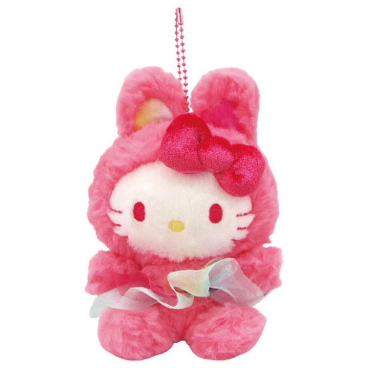 Nakajima Sanrio Mascot Holder Hello Kitty in Red Bunny Suit