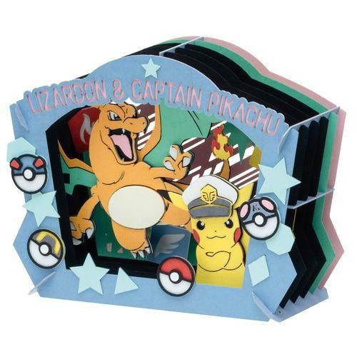 Pokemon Center Original Paper Theater Captain Pikachu & Charizard
