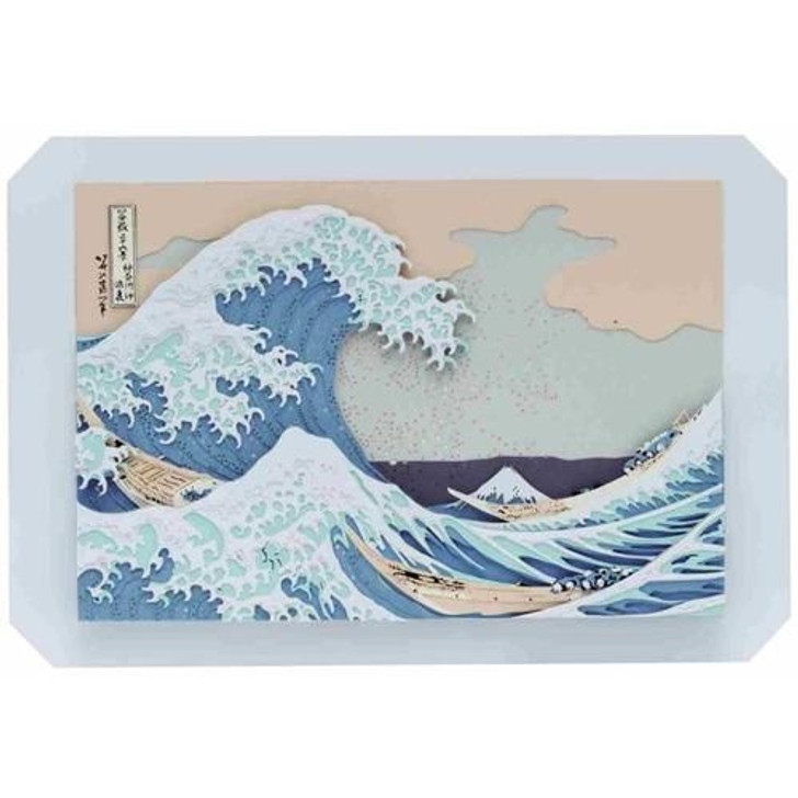 Ensky SA-C01 Paper Shadow Art Plus Katsushika Hokusai Thirty-six views of Mount Fuji Under the Wave off Kanagawa