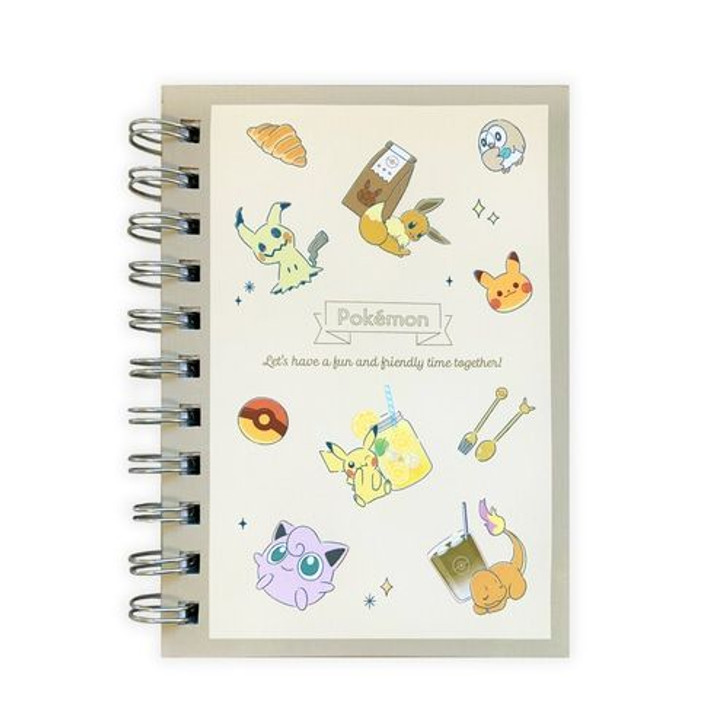 Pokemon Center Original A6W Ring Notebook  (Tea Time)