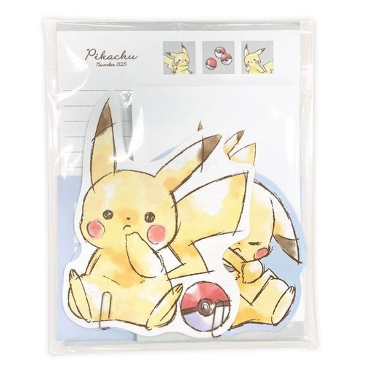 Pokemon Center Original Stationary Set "Pikachu number025" Komawari Set