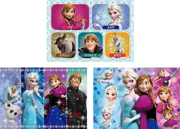  Ensky 61-007 Jigsaw Puzzle Disney Frozen (16 + 25 + 35 Pieces) 