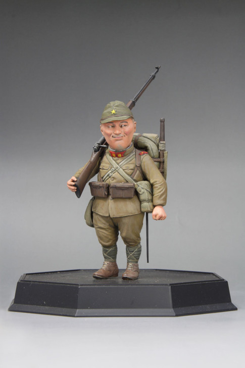 Fine Molds 1/12 WWII IJA Infantryman and Type 38 6.5mm Rifle Plastic Model