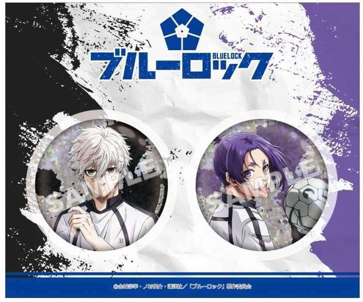 Shimizu Sangyou Blue Lock Holographic Button Badge 2-Piece Set