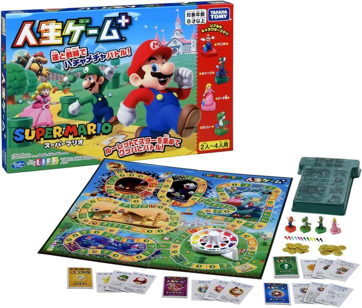 Takara Tomy Board Game Super Mario Game of Life Plus