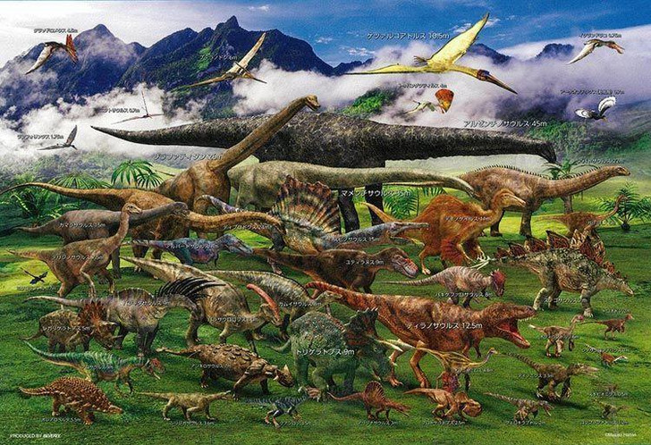  Beverly 100-022 Jigsaw Puzzle Dinosaurs (100 Pieces) 