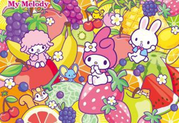 Tenyo MC60-954 Jigsaw Puzzle Sanrio My Melody's Fruit Party (60 Pieces)