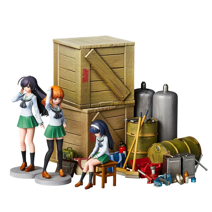 Kaiyodo ARTPLA 1/24 Girls und Panzer das Finale Garage Set [B] Plastic Model