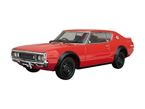 Aoshima DISM 80382 Nissan Skyline HT 2000GT-R Red 1/43 Scale (4905083080382)