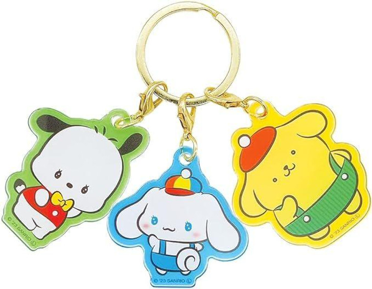  T's Factory Sanrio 3 Charm Key Holder - Sanrio Characters B 
