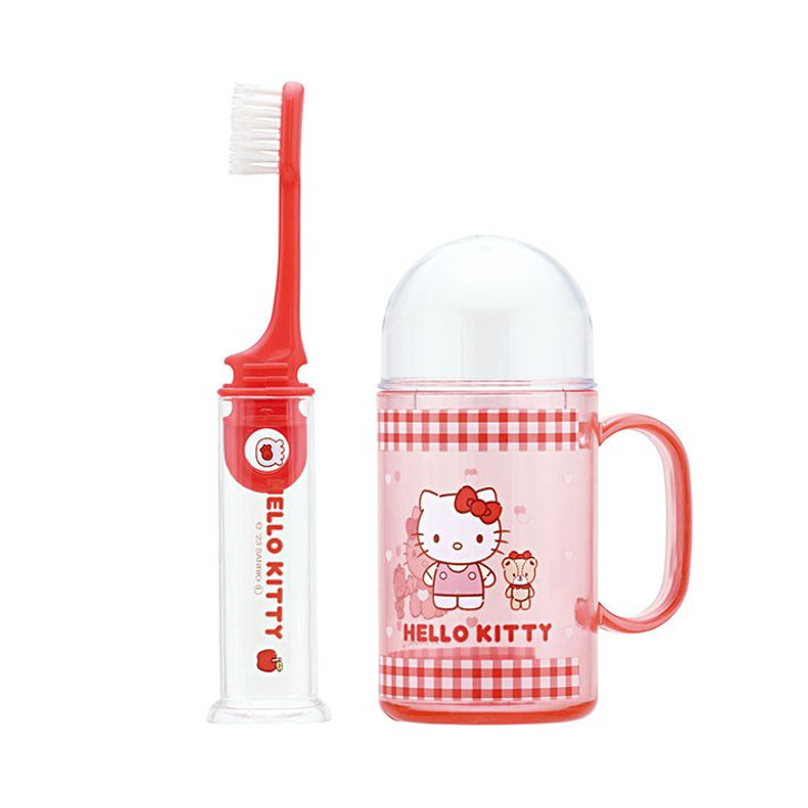 Skater Sanrio Toothbrush Set Hello Kitty and Friends