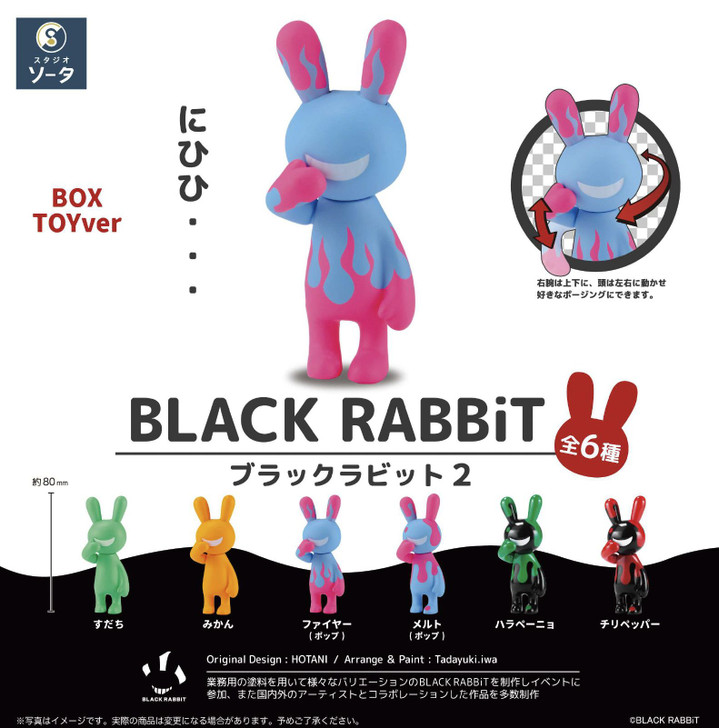 SO-TA BLACK RABBiT2 Figure Collection 6pcs Complete Box