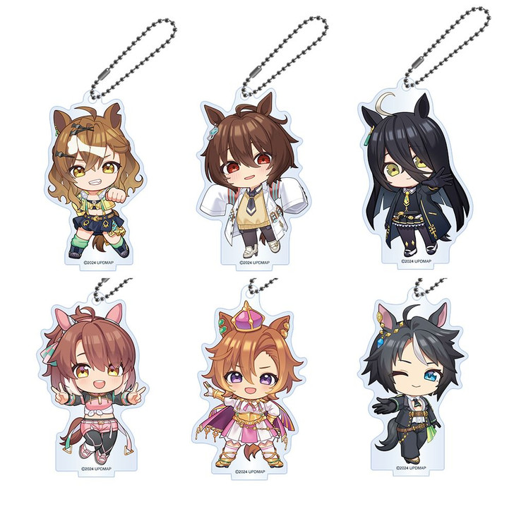 Sega Movie Version Uma Musume Pretty Derby Door of a New Era Deformed Acrylic Keychain Stand 6pcs Complete Box