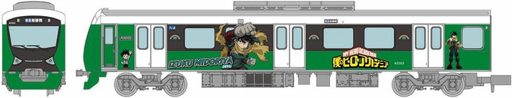 Tomytec My Hero Academia x Shizuoka Railway 'Izuku Midoriya' Display Model (N scale)