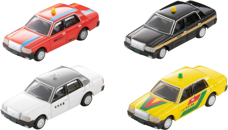 Tomytec The Car Collection Basic Set Select Taxi B (4 Cars) (N scale)